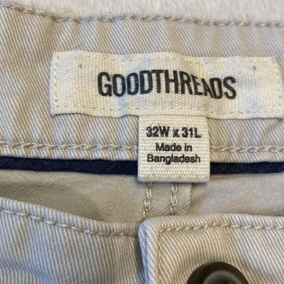 Goodthreads khaki 5-pocket athletic cut jeans Sz 32 W - Picture 4 of 9